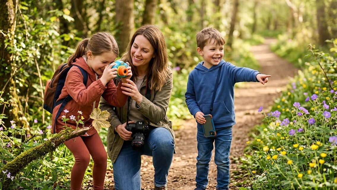 Fototur med børn – gør familiens gåtur til en kreativ aktivitet