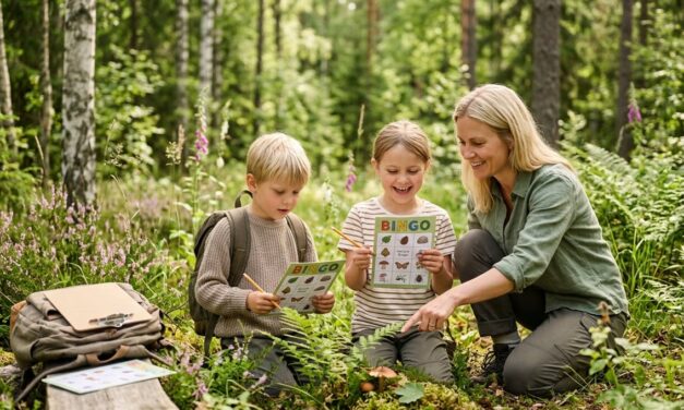 Naturbingo med børn – en enkel familieaktivitet i det fri